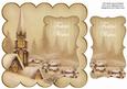 Snow Steeple Festive Wishes 8in Scallop Topper