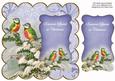 Bluetits Someone Special 8in Scallop Topper