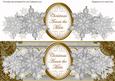 Silver Flakes Across the Miles Xl Dl Decoupage Topper