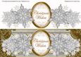 Silver Flakes Christmas Wishes Xl Dl Decoupage Topper