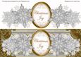 Silver Flakes Christmas Joy Xl Dl Decoupage Topper