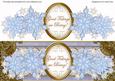 Blue Flakes Good Tidings Xl Dl Decoupage Topper