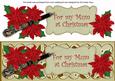 Red Olive Poinsettia My Mum Xl Dl Decoupage Topper