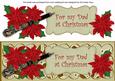 Red Olive Poinsettia My Dad Xl Dl Decoupage Topper