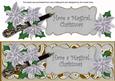 Silver Poinsettia Magical Christmas Xl Dl Decoupage Topper