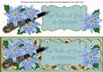 Teal Poinsettia Both of You Xl Dl Decoupage Topper