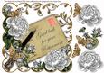 Silver Rose Your Retirement 8in W Scallop Decoupage Topper