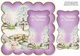 Lilac Snowscene Our Neighbours 8in Scallop Topper