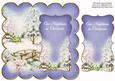 Blue Snowscene Our Neighbours 8in Scallop Topper