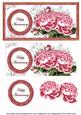 Cerise Roses Happy Anniversary Dl Decoupage Topper