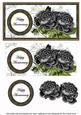 Black Roses Happy Anniversary Dl Decoupage Topper