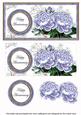 Pale Blue Roses Happy Anniversary Dl Decoupage Topper