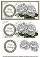 Silver Roses Happy Birthday Dl Decoupage Topper