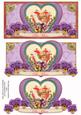 Lilac Vintage Be Mine Valentine Dl Decoupage Topper