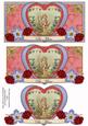 Pink Vintage Be Mine Valentine Dl Decoupage Topper