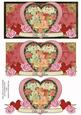 Pink Black Vintage Be Mine Valentine Dl Decoupage Topper