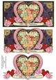 Black Pink Vintage Be My Valentine Dl Decoupage Topper