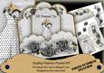White Dotty All Dressed Up Scallop Fashion Tag Cf Mini Kit
