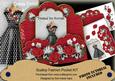 Black Red Dotty Dressed for Success Scallop Tag Cf Mini Kit