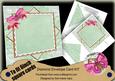 Cerise Mint Butterfly 6inch Diamond Envelope Mini Kit