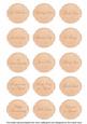 Peach Magnolia Matching All Occasion Sentiment Label Sheet