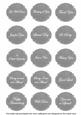 Black Gladioli Matching All Occasion Sentiment Label Sheet