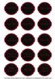 Red Blk Rose Matching All Occasion Sentiment Label Sheet