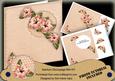 Peach Hibiscus 8in Aperture Decoupage Cf Mini Kit