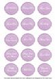 Lilac Hibiscus Matching All Occasion Sentiment Label Sheet
