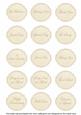 Cream Rose Matching All Occasion Sentiment Label Sheet