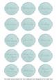 Teal Magnolia Matching All Occasion Sentiment Label Sheet