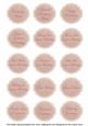 Pinklem Hibiscus Matching Birthday Sentiment Label Sheet