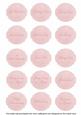 Pink Rose Matching All Occasion Sentiment Label Sheet