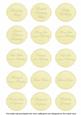 Lemon Hibiscus Matching Birthday Sentiment Label Sheet