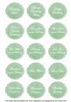 m Green Dotty Fancy Birthday Sentiment Label Caption Sheet