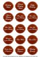 Sunrise Dotty Fancy Birthday Sentiment Label Caption Sheet