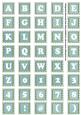Dteal White Dotty Mix Alphabet Tile Embellishment Sheet