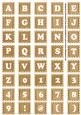 Vtea White Dotty Mix Alphabet Tile Embellishment Sheet