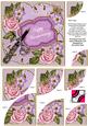 Lilac Multi Happy Anniversary 6in Duo Corner Stacker