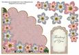 Pink Sil Fmk Thinkin Ofu 7in Scallop Corner Decoupage Topper
