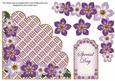 Lilac Fmk Special Day 7in Scallop Corner Decoupage Topper