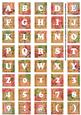 Borange Sweet Pea Colour Alphabet Tile Embellishment Sheet