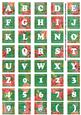 Dgreen Sweet Pea Colour Alphabet Tile Embellishment Sheet