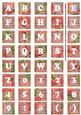 Pink Sweet Pea Colour Alphabet Tile Embellishment Sheet