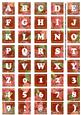 Sunrise Sweet Pea Colour Alphabet Tile Embellishment Sheet