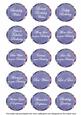 Dblue Sweetpea Fancy Birthday Sentiment Label Caption Sheet
