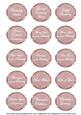 Dpink Sweetpea Fancy Birthday Sentiment Label Caption Sheet
