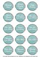Dteal Sweetpea Fancy Birthday Sentiment Label Caption Sheet