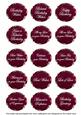Hpink Sweetpea Fancy Birthday Sentiment Label Caption Sheet