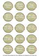 Olive Sweetpea Fancy Birthday Sentiment Label Caption Sheet